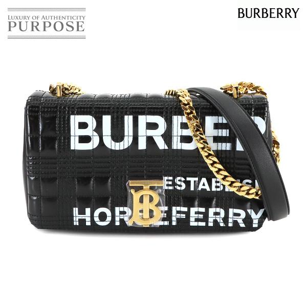 新品同様 バーバリー BURBERRY ローラ ホースフェリー スモール チェーン ショルダー バッ...