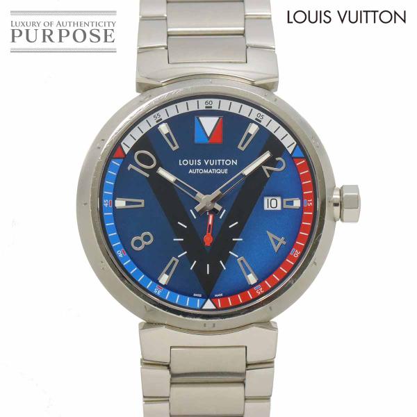 ルイ ヴィトン LOUIS VUITTON タンブール スモールセコンド Q1D21 メンズ 腕時計...