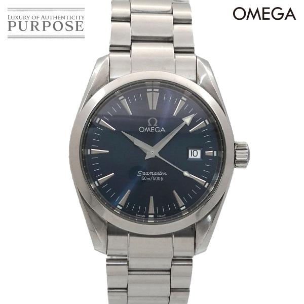 オメガ OMEGA シーマスター アクアテラ 2518 80 メンズ 腕時計 デイト ブルー クォー...