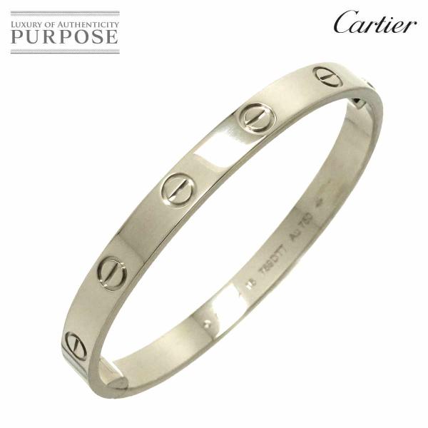 カルティエ Cartier ラブ ブレス #16 K18 WG ホワイトゴールド 750 ブレスレッ...