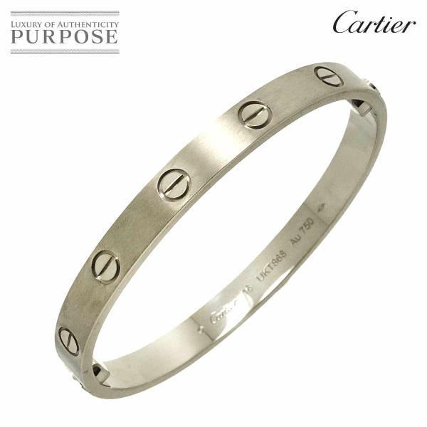 カルティエ Cartier ラブ ブレス #16 K18 WG 750 ブレスレット ブラッシュ バ...