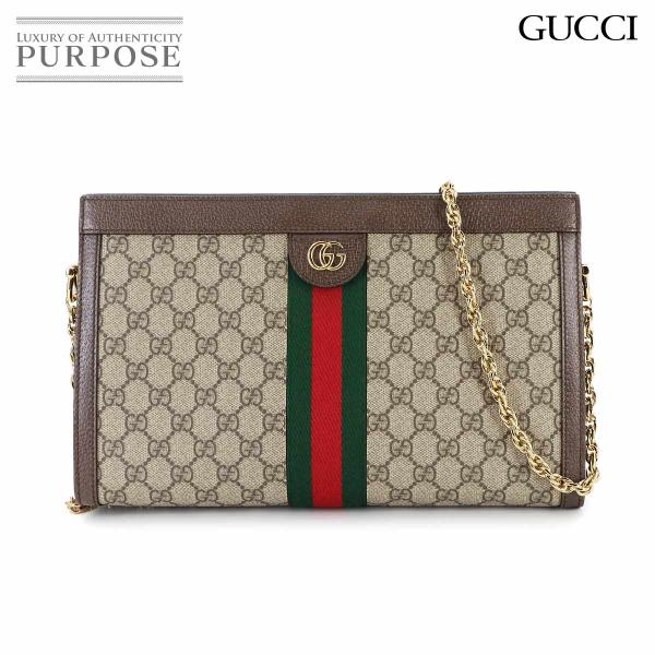 新品同様 グッチ GUCCI オフィディア GG ミディアム ショルダー バッグ GGスプリームキャ...