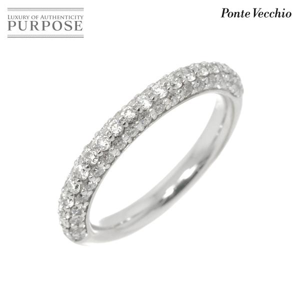 ポンテヴェキオ Ponte Vecchio 10号 リング ダイヤ 0.77ct K18 WG ホワ...