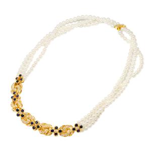 ショーメ CHAUMET サファイヤ ダイヤ ...の詳細画像1