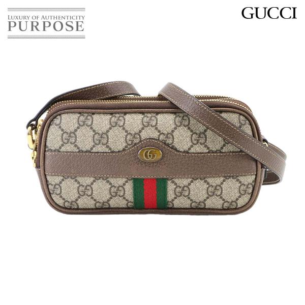 美品 グッチ GUCCI オフィディア ミニ ショルダー バッグ GGスプリームキャンバス レザー ...
