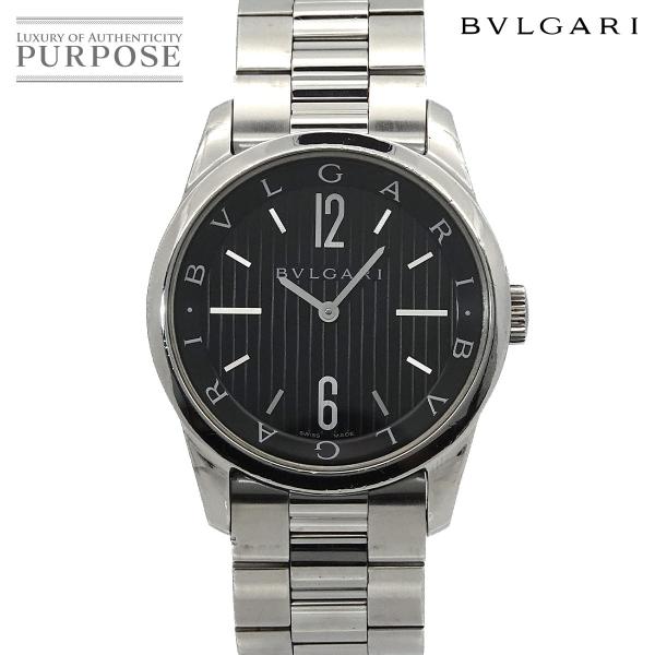 ブルガリ BVLGARI ソロテンポ ST37S メンズ 腕時計 ブラック クォーツ ウォッチ So...