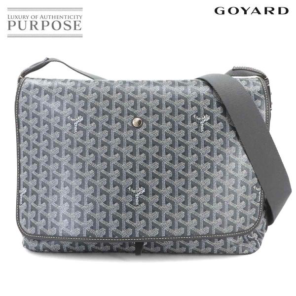 未使用 展示品 ゴヤール GOYARD カペシアン MM ショルダー バッグ PVC レザー グレー...