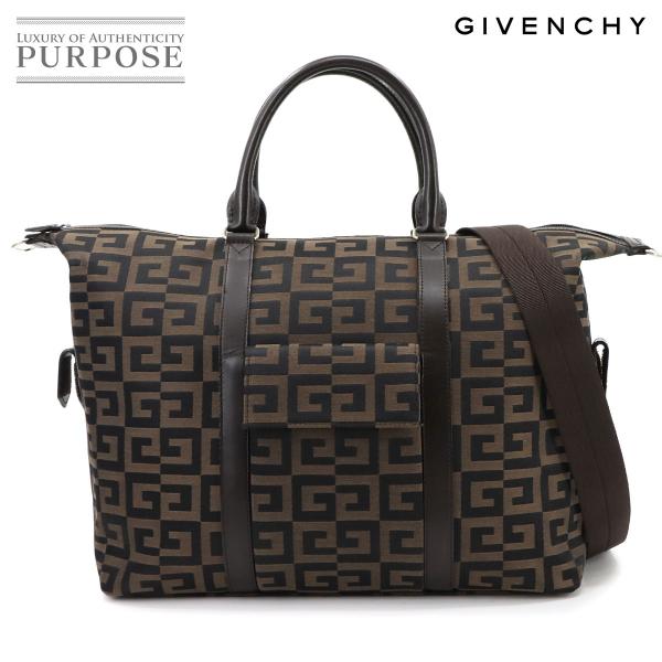 新品同様 ジバンシィ GIVENCHY 2way ボストン ショルダー バッグ ナイロンキャンバス ...