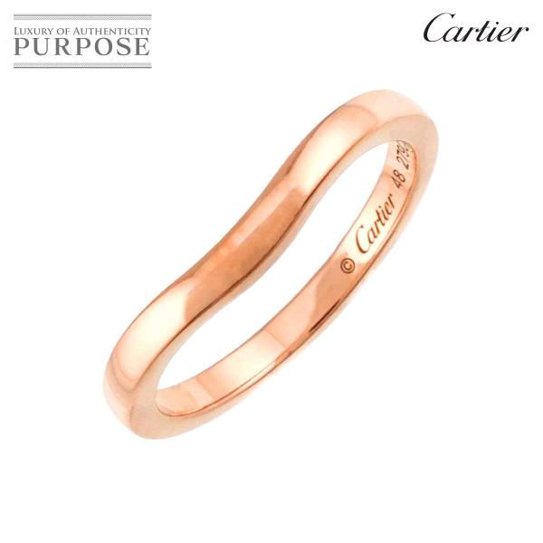 カルティエ Cartier バレリーナ カーブ #48 リング K18 PG ピンクゴールド 750...