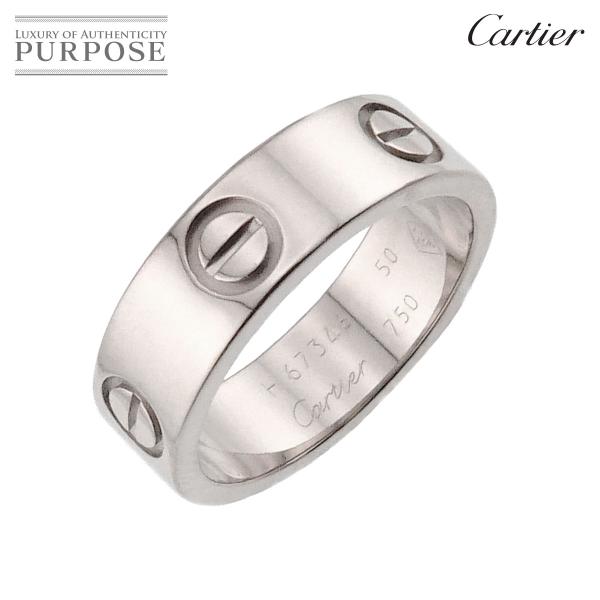 カルティエ Cartier ラブ #50 リング K18 WG ホワイトゴールド 750 指輪 Lo...