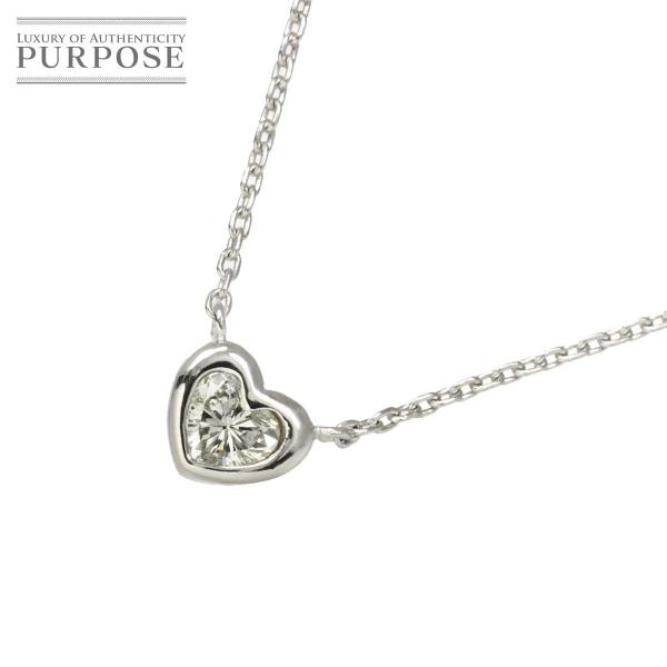 ダイヤ 0.26ct ネックレス 40.5cm Pt プラチナ Diamond Necklace 9...
