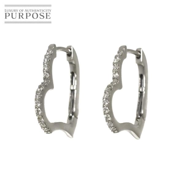 ダイヤ 0.10ct/0.10ct ピアス Pt プラチナ Diamond Earrings Pie...