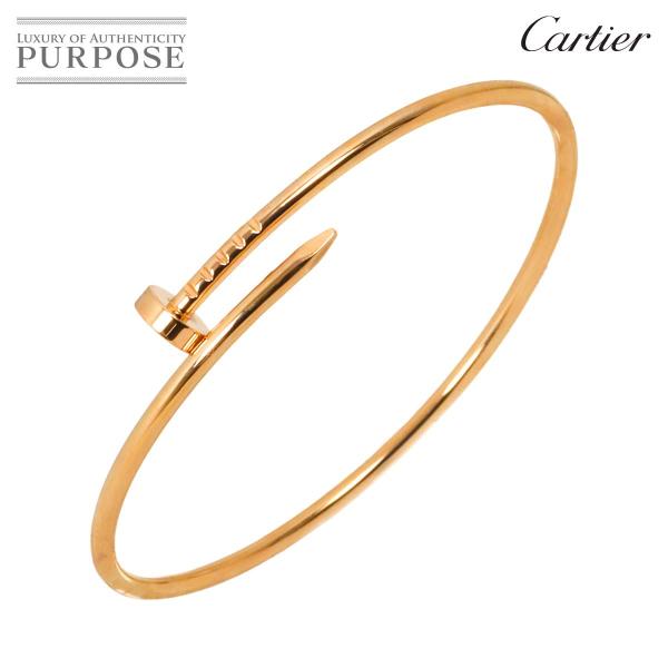 カルティエ Cartier ジュストアンクル #17 スモール SM ブレスレット K18 PG ピ...