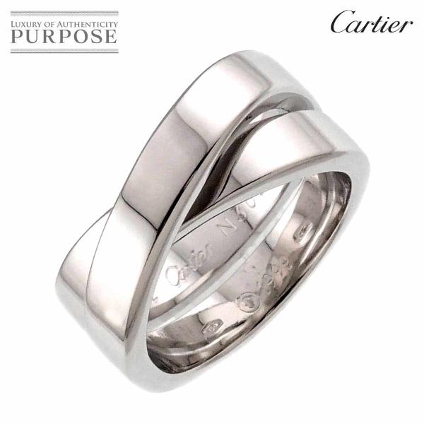 カルティエ Cartier パリ #52 リング K18 WG ホワイトゴールド 750 指輪 Pa...