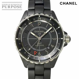 シャネル CHANEL J12 GMT 41mm H3101 メンズ 腕時計 デイト マットブラック セラミック オートマ 自動巻き ウォッチ 90304219