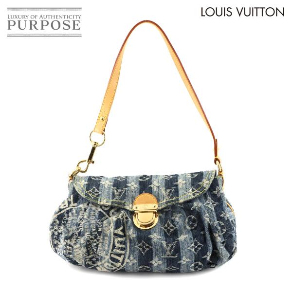 美品 ルイ ヴィトン LOUIS VUITTON モノグラム デニム ミニ プリーティ レイエ ショ...