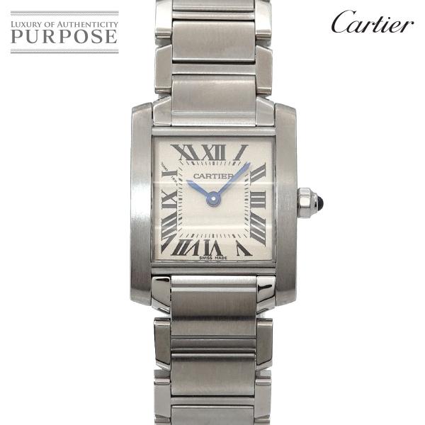 カルティエ Cartier タンクフランセーズSM W51008Q3 レディース 腕時計 アイボリー...
