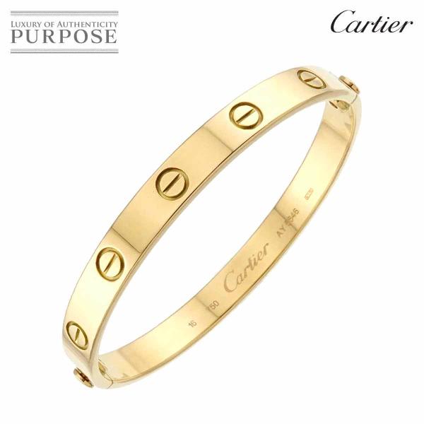 カルティエ Cartier ラブ ブレス #16 K18 YG イエローゴールド 750 ブレスレッ...