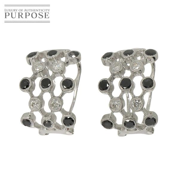 ダイヤ 0.95ct/0.95ct K18 WG イヤリング ホワイトゴールド 750 Diamon...