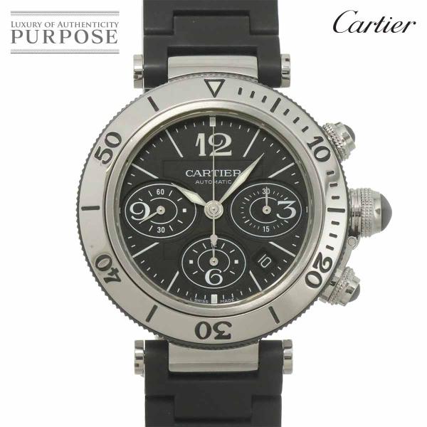 カルティエ Cartier パシャ シータイマー クロノグラフ W31088U2 メンズ 腕時計 デ...