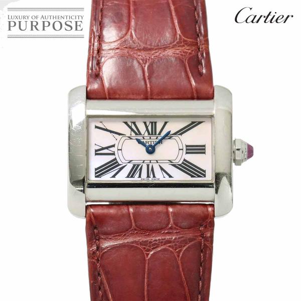 カルティエ Cartier ミニタンクディヴァン W6301455 レディース 腕時計 ピンクシェル...