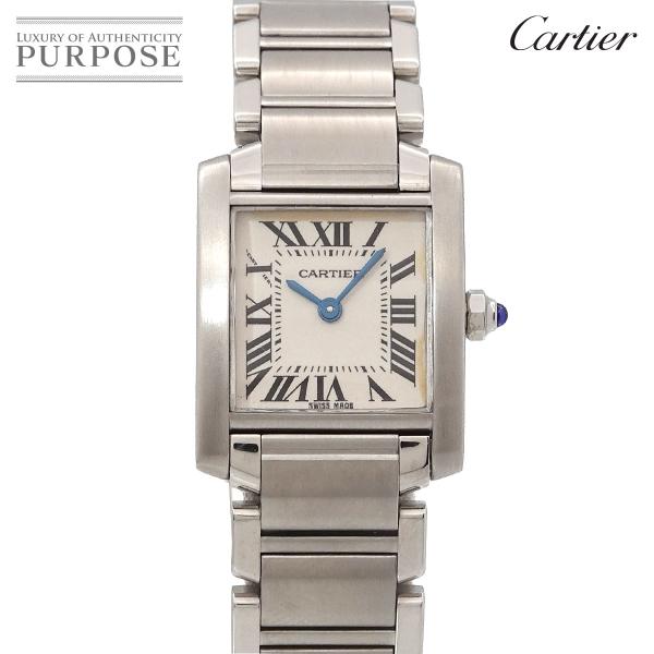 カルティエ Cartier タンクフランセーズSM W51008Q3 レディース 腕時計 アイボリー...