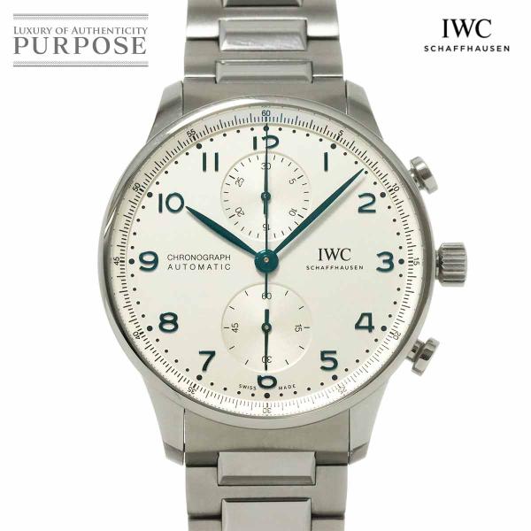 IWC ポルトギーゼ クロノグラフ IW371617 メンズ 腕時計 シルバー 自動巻き インターナ...