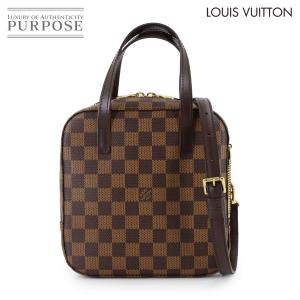 新品同様 ルイ ヴィトン LOUIS VUITTON ダミエ スポンティーニ パーソナル SPO 2way ハンド ショルダー バッグ エベヌ N48021 90312068