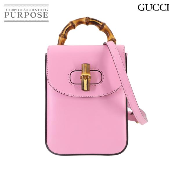 未使用 展示品 グッチ GUCCI バンブー ミニ 3way バックパック ハンド ショルダー バッ...