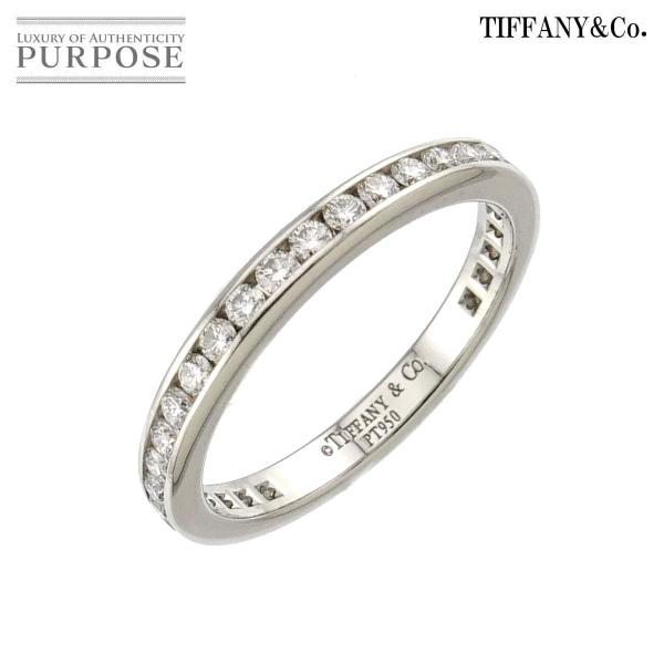 ティファニー TIFFANY&amp;Co. ハーフサークル チャネル セッティング 6.5号 リング ダイ...