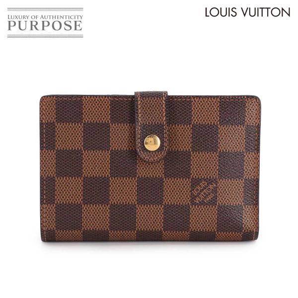 新品同様 ルイ ヴィトン LOUIS VUITTON ダミエ ポルトフォイユ ヴィエノワ 二つ折り ...