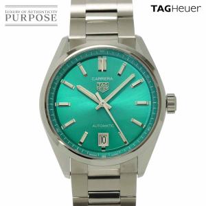 未使用 展示品 タグホイヤー TAG Heuer カレラ WBN2316 ボーイズ 腕時計 デイト ターコイズブルー 自動巻き Carrera 90314601