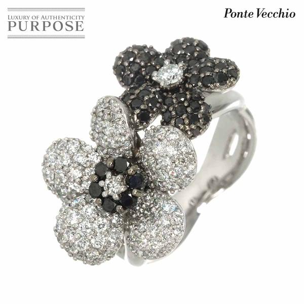 ポンテヴェキオ Ponte Vecchio 12号 リング ダイヤ 1.16ct ブラックダイヤ 0...