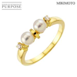 ✨美品✨ MIKIMOTO K18YG ベビーパールリング 12号 箱付き MIKIMOTO（ミキモト） K18YG イエローゴールド ベビーパール リング