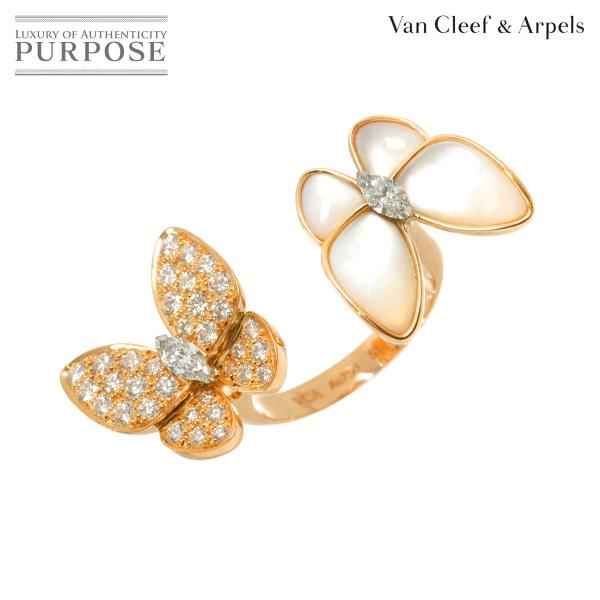 ヴァンクリーフ &amp; アーペル VCA ドゥ パピヨン アントレ レ ドア #51 リング ダイヤ シ...