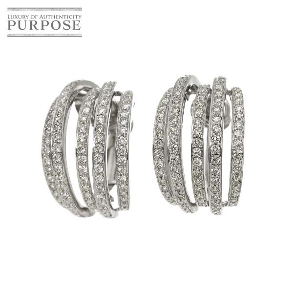ダイヤ 1.44ct/1.42ct イヤリング K14 K18 WG White Gold 585 ...