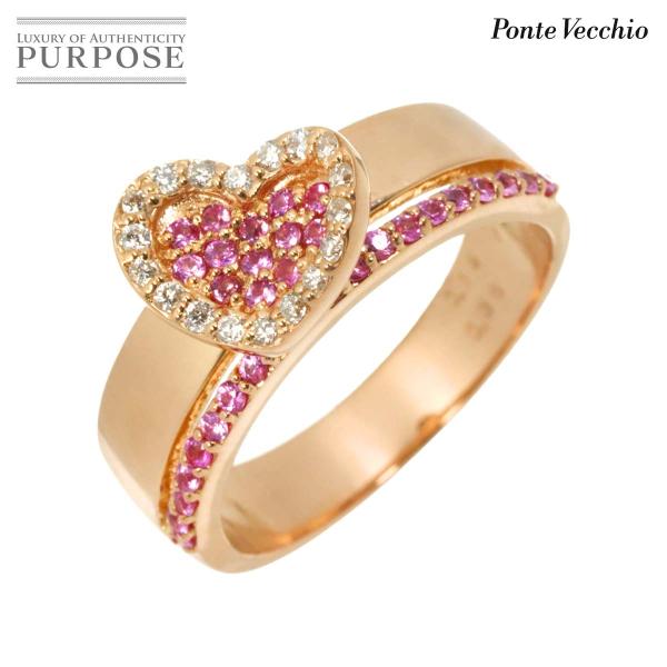 ポンテヴェキオ Ponte Vecchio 12号 リング サファイヤ 0.36ct ダイヤ 0.1...