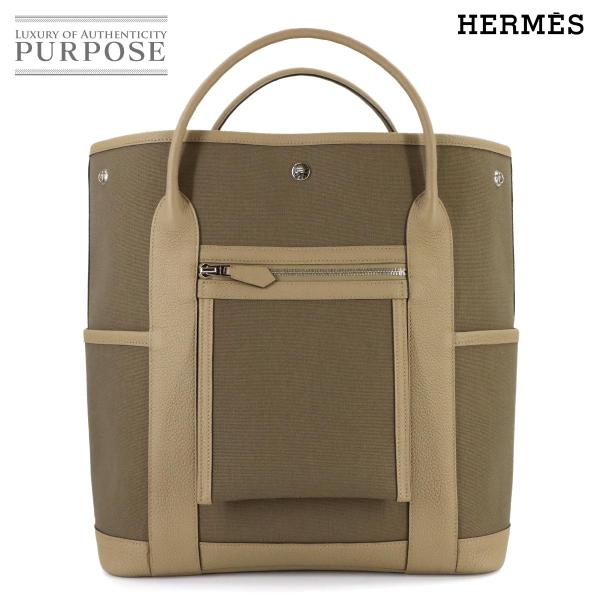 未使用 展示品 エルメス HERMES ガーデンパーティ ポケット バーティカル トート バッグ ト...