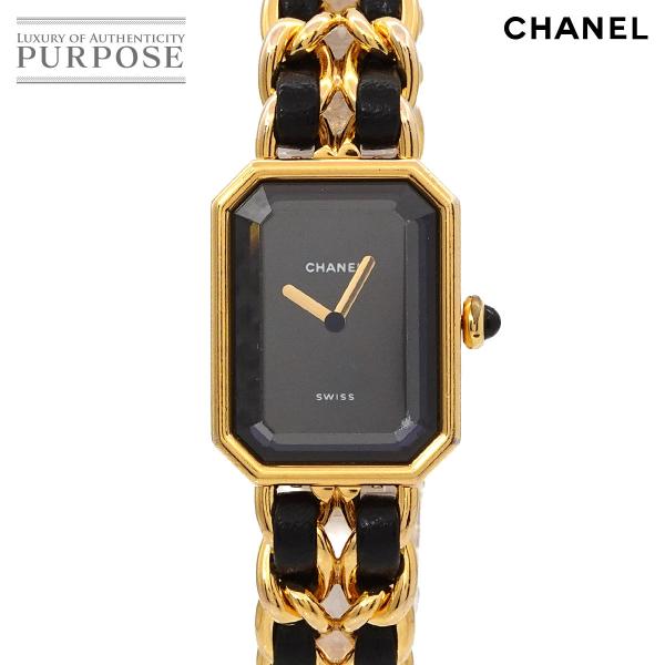 シャネル CHANEL プルミエール Lサイズ H0001 ヴィンテージ レディース 腕時計 ブラッ...