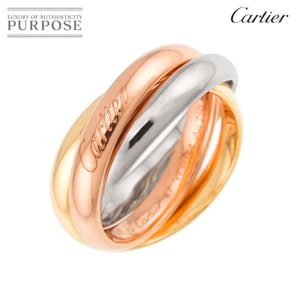 カルティエ Cartier トリニティ ミディアム MM #47 リング K18 YG WG PG ...