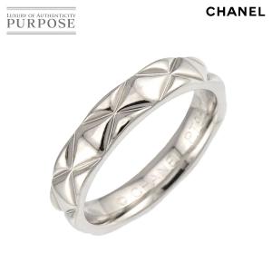 シャネル CHANEL マトラッセ #46 リング Pt プラチナ 指輪 Ring 90319842