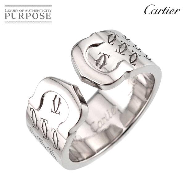 カルティエ Cartier C2 #49 リング K18 WG ホワイトゴールド 750 指輪 2C...