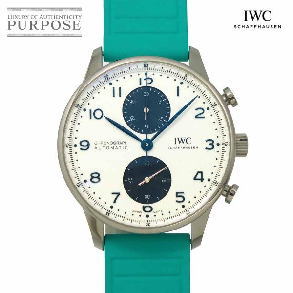IWC ポルトギーゼ クロノグラフ IW371620 メンズ 腕時計 ブルー 自動巻き インターナシ...