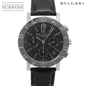 ブルガリ BVLGARI ブルガリブルガリ BB38SLCH クロノグラフ メンズ 腕時計 デイト ブラック 自動巻き ウォッチ BVLGARIBVLGARI 90323798