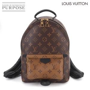 新品同様 ルイ ヴィトン LOUIS VUITTON モノグラム リバース パームスプリングス バックパック PM ブラウン M44870 RFID 90323878