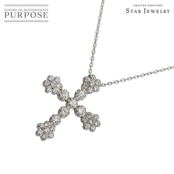 スタージュエリー Star Jewelry ダイヤ 0.48ct ネックレス 45.5cm K18 ...