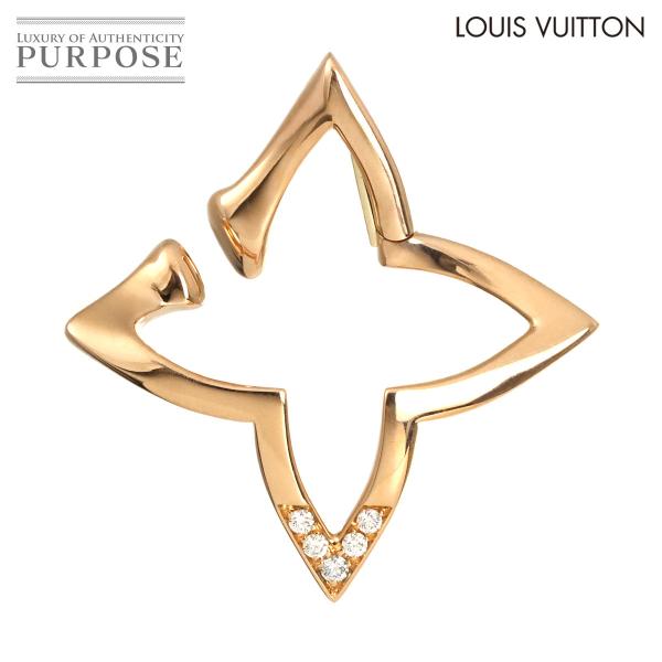 ルイ ヴィトン LOUIS VUITTON オンブレ ブロッサム ダイヤ イヤーカフ K18 PG ...