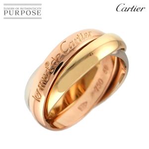 カルティエ Cartier トリニティ ミディアム MM #50 リング K18 YG WG PG 3連 スリーゴールド 3カラー 750 指輪 Trinity Ring 90324471