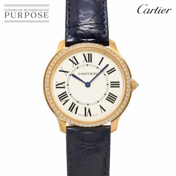 カルティエ Cartier ロンドルイカルティエ WJRN0010 ベゼル ダイヤ メンズ 腕時計 ...