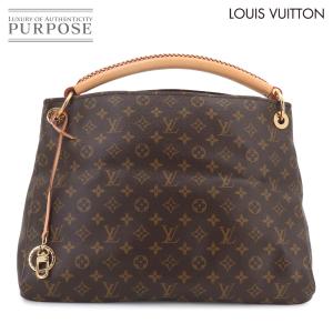 新品同様 ルイ ヴィトン LOUIS VUITTON モノグラム アーツィー MM ショルダー バッグ ブラウン M40249 ゴールド 金具 Artsy 90324987